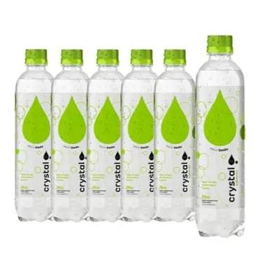 Imagem de Kit Crystal Água Saborizada com Gás, 6 Garrafas de 510ml, Sabores Melancia, Morango, Limão e Tangerina (6 Unidades)