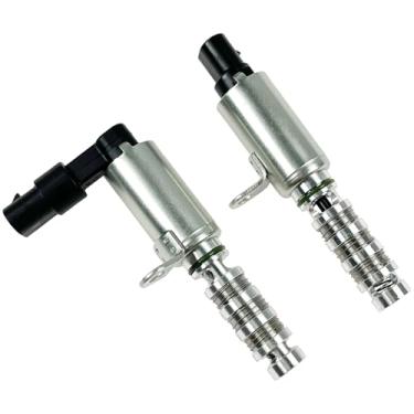 Imagem de 2 peças Válvula variável de motor solenoide de temporização VVT de admissão e escape atuador de posição do eixo de comando para Hyundai Elantra/Kia Forte/Soul/Tucson 1.8L 2.0L, substitui 243752E100