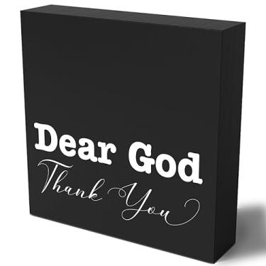 Imagem de Woght Decoração Cristã Inspiradora, Versículo Bíblico, Mesa, Placa De Madeira, Fazenda, Caixa Madeira Preta, Para Sala Estar, Quarto, Cozinha, Prateleira, Balcão, Café, Escritório, Loja, Pub, Bar, P