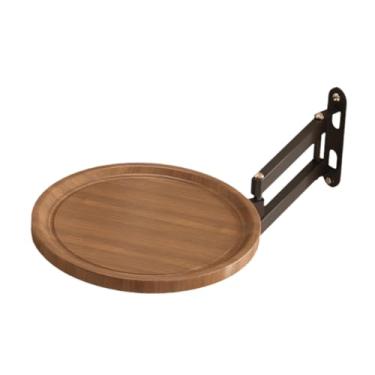 Imagem de WeiLaiKeQi Mesa dobrável de parede, prateleira giratória, moderna, decorativa, de cabeceira, prateleira de parede para loja, lazer, bar, apartamento