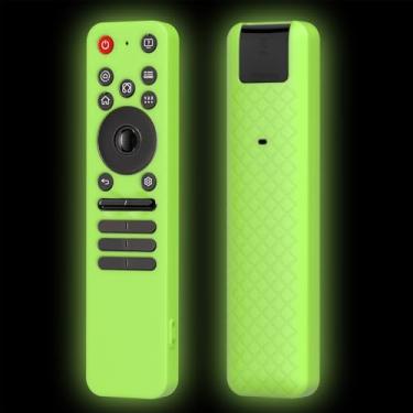 Imagem de JCMOYUTY Capa de silicone para controle remoto LG MR25GA, capa protetora para controle remoto LG OLED Smart TV C5 B5 G5 M5 Series 2025, verde brilhante