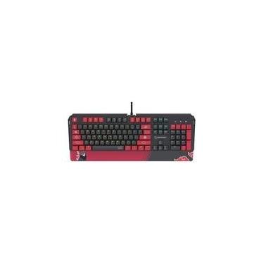 Imagem de Teclado Mecânico Gamer Checkpoint KX-500, RGB, Switch Red, Anti-Ghosting, Akatsuki Full Naruto, Preto e Vermelho - NA-KB-1002