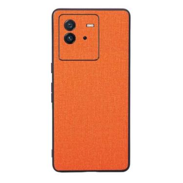 Imagem de Capas Compatível com OPPO Realme GT 6T,Design de padrão de tela,Pproteção completa de 360°,Pplástico macio,Proteção contra queda-Orange