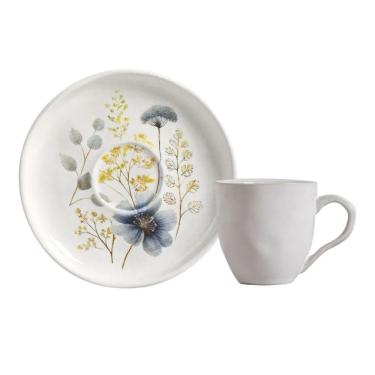 Imagem de Xícara Para Café Com Pires Em Cerâmica Bio Bella 120ml Porto
