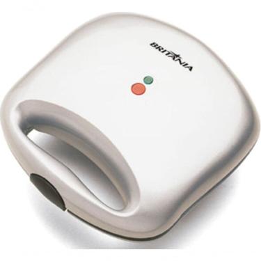 Imagem de Mini Sanduicheira 2x1 Grill Britania 700W Antiaderente Branco 110V