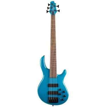Imagem de Contrabaixo cort eletrico 5 cordas c5 deluxe candy blue