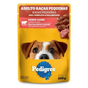 Imagem de Ração Úmida Pedigree Sachê Sabor Carne ao Molho para Cães Adultos Raça
