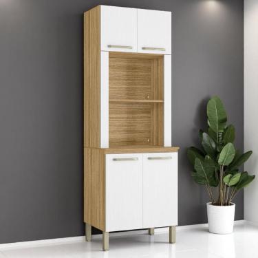 Imagem de Paneleiro Duplo Forno Sem Gaveteiro Lapis Freijó Supremo