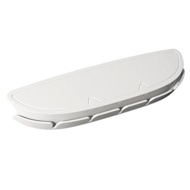 Imagem de ShengQuanHao Cerca de Entrada Elevada com Soleira para Caixa de Areia Automática para Gatos C20, Suprimentos de Limpeza para Gatos, Acessório Defletor Branco Fácil