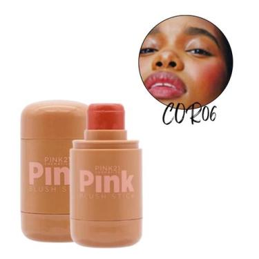 Imagem de Blush Stick Cremoso Pink 21 Alta Pigmentação Multifuncional, COR 6