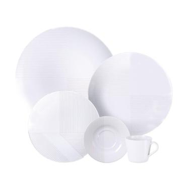 Imagem de Aparelho De Jantar Tramontina Grid Em Porcelana Decorada 20 Peças