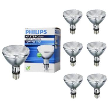 Imagem de 7 Lâmpada Vapor Metál 70w E27 3000k PAR30 Bivolt Philips