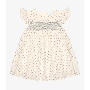 Imagem de Vestido Infantil Tricoline Trick Nick Bege, 2, Bege