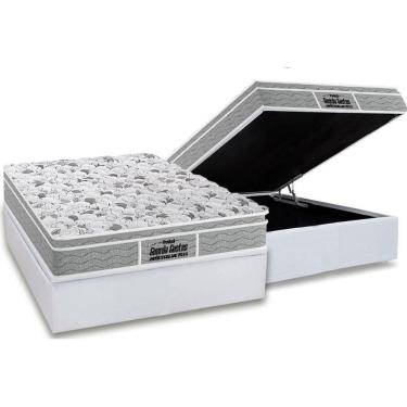 Imagem de Cama Box Baú Casal: Colchão Ortopédico Probel D45 / Ep Próextreme Plus + Base White(138X188)