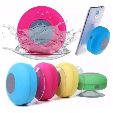 Imagem de Mini Caixinha Som Bluetooth Portátil Prova D'água Ventosa - Lehmox