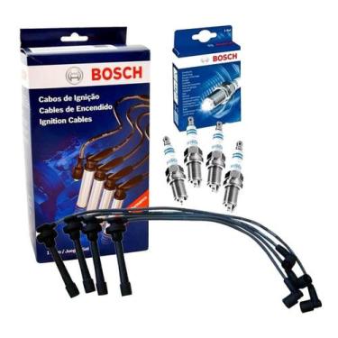 Imagem de Kit Cabo de Vela + Jogo de Vela Pajero TR4 2.0 16V - Bosch