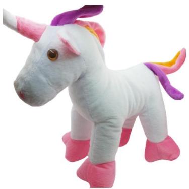 Imagem de Unicórnio De Pelúcia Plush 19Cm Decoração Infantil - Alex Rodrigues Fe