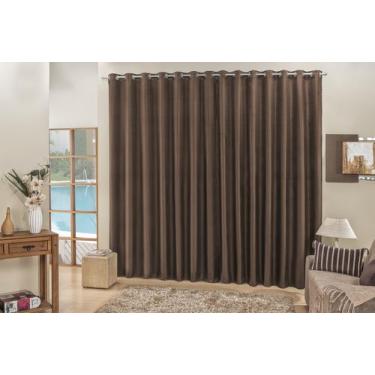 Imagem de Cortina Roma 4,00m X 2,50m Rafia Para Quarto Sala Escritório - Rose Jo