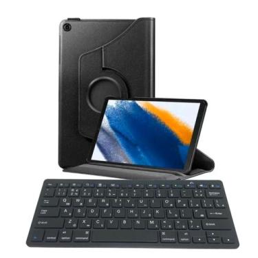 Imagem de Capa + Teclado Bluetooth compacto p/ Tablet Tab A8 Samsung Galaxy X200
