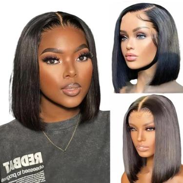 Imagem de Peruca Perselene Wear and Go Glueless Bob Human Hair 25 cm