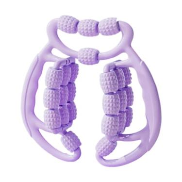 Imagem de MotiveTech Rolo muscular, massagem manual de tecidos profundos com 24 rodas, rolo anticelulite para pernas, tênis, cotovelo