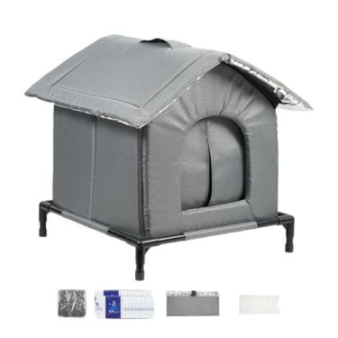 Imagem de Baoblaze Casa de resfriamento para gatos, cama de caverna, suporte versátil, à prova de intempéries, condomínio para animais de estimação, abrigo para, S