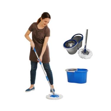 Imagem de Mop Balde Esfregão Giratório 360º Com Alça Sortido, 8 Litros.