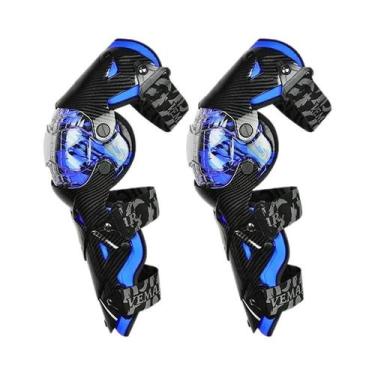 Imagem de Protetores De Joelho Para Motocross Vermelhos Equipamento De Segurança