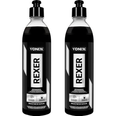 Imagem de Kit 2 Restaurador de Pneu Vonixx Rexer 500ml – Brilho Intenso, Alta Resistência à Água, Acabamento Seco e Pigmentado, Fácil Aplicação, Pretinho Premium