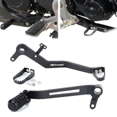 Imagem de xitomer Adequado para alavanca de câmbio GROM + Pedal de freio compatível com Grom 125 MSX125 2022-2025 Alavanca de engrenagem e conjunto de pedal de freio