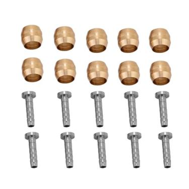 Imagem de Chiffonade Pacote com 10 mangueiras de freio oliva e kit de inserção de conexão para mangueira de freio a disco hidráulico Shimano BH90/BH59 (BH-90)