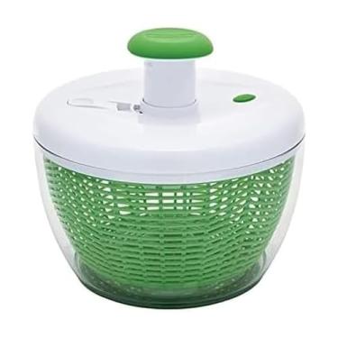 Imagem de Tigela escorredor e sistema de secagem integrado para salada Farberware Spinner, grande 6,5 litros, verde