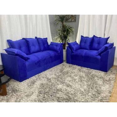 Imagem de Sofá 2 e 3 Lugares Confort Refúgio - Alpoim, Azul, 2 e 3 Lugares