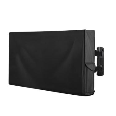 Imagem de OutdoorLines Capa de TV externa impermeável e à prova de intempéries - para TV de tela plana de 60-65 polegadas, à prova de poeira e resistente a UV, preta, tamanho 147 cm C x 94 cm L x 14 cm A