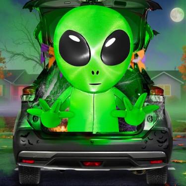 Imagem de Decoração de carro alienígena inflável de Halloween TURNMEON 107 cm LE