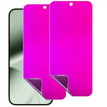 Imagem de YIEDBCX Pacote com 2 protetores de tela para Google Pixel 10 Pro XL /9 Pro XL fosco privacidade antiespião, antirreflexo, antiluz azul, gradiente colorido