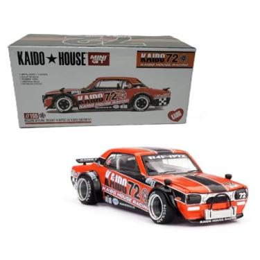 Imagem de Diecast Model Car Compatible with Kaido House x Mini GT 1:64 Nissan Skyline 2000GT-R (KPGC10) Kaido Racing V1 Orange Limited Edition KHMG195