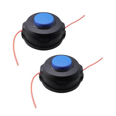 Imagem de QLZOZB 2 peças de cabeça de aparador para Makita XRU11Z XRU12 XRU04Z Bump & Feed Trimmer Head Substituir 198386-5, M8x1,25LH