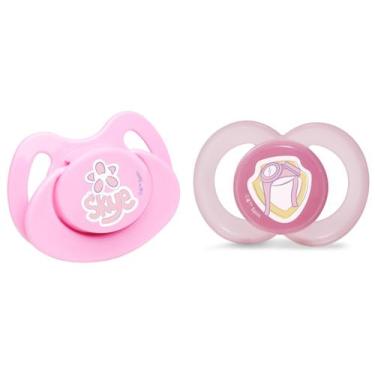 Imagem de Kit Chupetas Lolly Fase 2 Silicone Orto Patrulha Canina