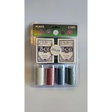 Imagem de Kit Poker Completo 100 Fichas + 2 Baralhos + Toalha e Regras – Melhor Custo-Benefício, Ideal para Iniciantes e Jogar em Qualquer Lugar