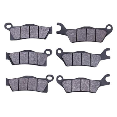 Imagem de Holdia Conjunto de pastilhas de freio dianteiro e traseiro semimetálico compatível com Can-Am Outlander 450, 500, 570, 650, 700, 850, 1000, HD5, HD7, PRO 2013-2025