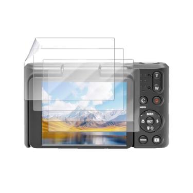 Imagem de YAJOJO Pacote com 4 protetores de tela para KODAK PIXPRO C1 - Película PET macia para câmera digital KODAK PIXPRO C1, antiarranhões, antiimpressões digitais, película transparente HD