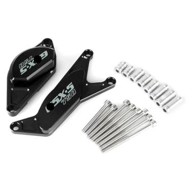 Imagem de BYYINGSUS Protetor deslizante de quadro de colisão do motor compatível com S&uzuki GSX-S750 GSXS750 GSX-S 750 GSX S750 (preto)