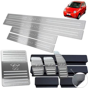 Imagem de Vinil + Soleira + Pedaleira Descanso Chery Qq 2011 Até 2014