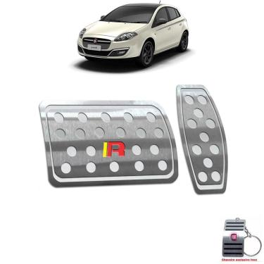 Imagem de Pedaleira Automático Fiat Bravo Sporting 2012 A 2016 Prata