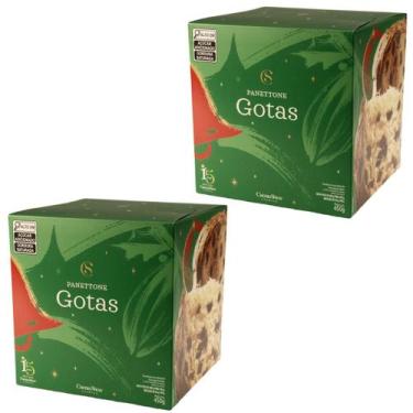 Imagem de Kit 2 Panettones Gotas de Chocolate 450g Tradição e Sabor do Verdadeir