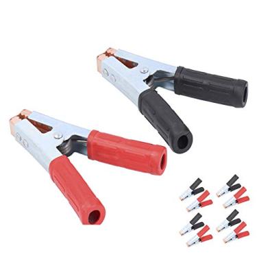 Imagem de Acouto Braçadeira de Aterramento de Soldagem 5 Pares de Braçadeira de Aterramento de Soldagem Conector de Carregamento de Bateria 500A Primavera Terra Com de Bateria de Extremidade de Fio