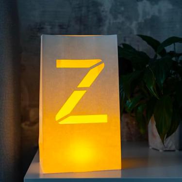 Imagem de WYMM Letra Z iluminada - Bolsas luminosas perfeitas para faixa personalizada de feliz aniversário, decorações de propostas, decorações de festa de noivado e faixa de parabéns para o seu ente querido