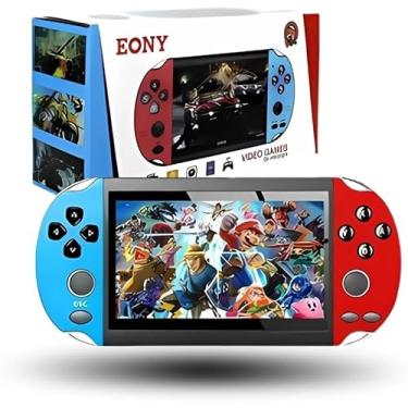 Imagem de Videogame Portatil Tela 4.8 +10000 Jogos Retro 16GB, Console de Mão Memoria Expansivel