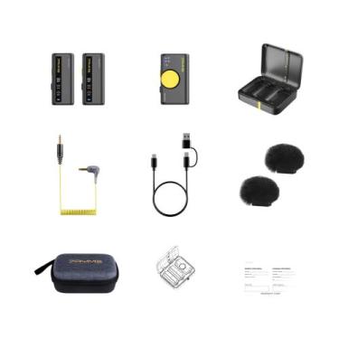 Imagem de Mini Microfone Sem Fio Para Câmera Smartphone Computador Vlog Transmis